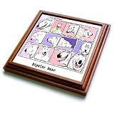 Londons Times Funny Medicine Cartoons - Bipolar Bear - Trivets