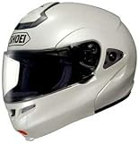 SHOEI MULTITEC MODULAR MOTORCYCLE HELMETS SILKY WHITE SIZE:LRG