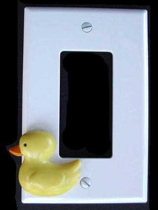 Rubber Ducky Duck GFI Toggle Switch Outlet Cover