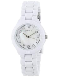 Sprout Womens ST4007MPWT  White Corn Resin Bracelet Watch