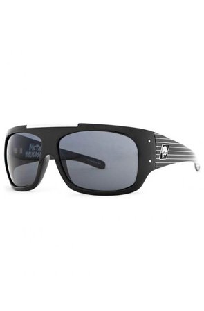 :Metal Mulisha Black Lens Black with Stripes Frame Compound Sunglasses