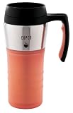 Copco 16 oz Approachable Contemporary Thermal Travel Mug,Orange