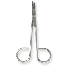 Nickel Coated Steel Non Sterile Disposable Sharp Blunt Scissor, 4-1/2" Length, For Single Use (Pack of 100)