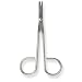 Nickel Coated Steel Non Sterile Disposable Sharp Blunt Scissor, 4-1/2" Length, For Single Use (Pack of 100)