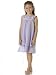 Purple Double-layered Tiered Skirt Short Dress