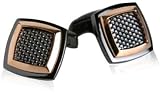 Textured Copper & Hematite Stainless Steel Cufflinks