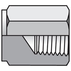 Parker 2 CP-SS-01 316 Stainless Steel Pipe Female Cap 3/4-16 Male S/T