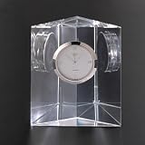 Badash Crystal Home Dcor Triangle Clock New