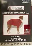 Vo-Toys Doggie Duds Updated Traditional Sweater Dark Red Medium