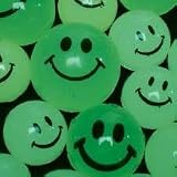 Glow in the Dark Smile Super Balls - 12 per unit