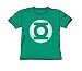 Search : Green Lantern Gl Logo Distressed Youth S/S T-shirt in Kelly Green by DC Comics