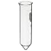 Kimble Kimax 45186-50 Glass Conical Bottom 50mL Graduated Centrifuge Tube with Short Tapered Bottom and Pour Spout, Calibrated 'To Contain', Clear, Case of 12