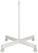 Ultra Slim 4 Spoke Floorstand - White