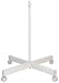 Ultra Slim 4 Spoke Floorstand - White