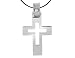 Sterling Silver Pendant .925 Cross with Diamond