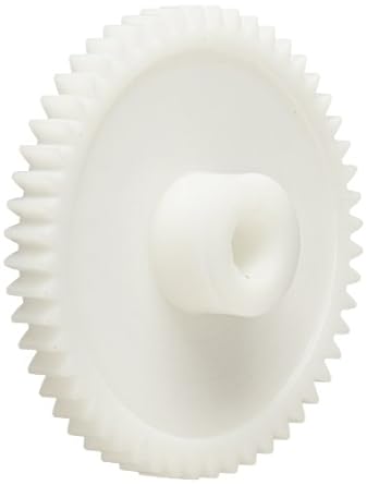 Smallparts Spur Gear, 20 Degree Pressure Angle, Polyoxymethylene, Inch, 24 Pitch