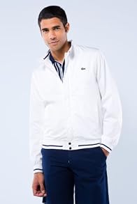 Lightweight Cotton Twill Jacket With Rib Trim