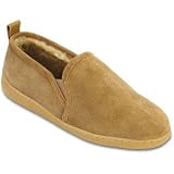 Minnetonka Men's Twin Gore Sheepskin XL Golden Tan Sheepskin