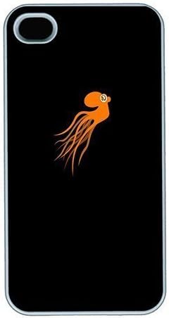 Scott Milham's Shop Hot 1358796M34346670 iPhone 4S Cases and Covers,Orange Octopuss Custom Slim Hard Case Snap-on PC Plastic Case Cover Shell for Apple iPhone 4S/4 White