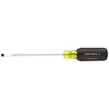 31icEDldJNL. SL160  Klein Tool 605 8 1/4 Inch Cabinet Tip Screwdriver with 8 Inch Heavy Duty Round Shank
