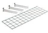 Wire Shelf With 3 Brackets. Package of 2