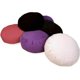 Organic Zafu Round Meditation Cushion – Buckwheat Fill