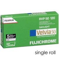 Fujifilm Fujichrome Velvia RVP 50 Color Slide Film, ISO 50, 120 Size, Transparency, U.S.A.