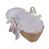 Eyelet Moses Basket - Color White by Unknown