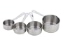 MIU France Stainless Steel 4-Piece Measuring Cup Set
