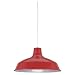 Sea Gull Lighting 6519-21 One-Light Pendant, Red Finish with White Cord