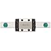 THK Linear Motion Guide Model SRS-M, Single Block, Caged Ball Miniature, Outer Dimensions: 10mm Height, 20mm Width, 30.8mm Length, Rail: 9mm Width, 5.5mm Height, 20mm Pitch, 75mm Length, Load Capacity: 519 Pound-Force