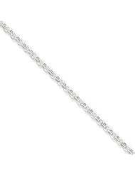 Sterling Silver 18in 2.5mm Rolo Necklace Chain. Metal Wt- 6.8g