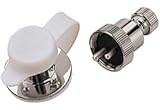 SEADOG ELEC CONNECTOR 3 AMP 3 PIN Machined Brass/Chrome Plated