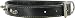 Kakadu Pet Spike Leather Studded Dog Collar, 1" x 21 1/2", Black