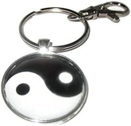 Magneticprintsus Yin and Yang keychain with swivel clasp