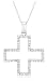 10k Choice of White or Yellow Gold Diamond Cross Pendant (1/6 cttw, I-J Color, I2-I3 Clarity)