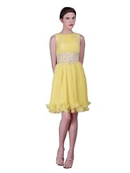 Sequined Pleated Bateau Neck Sleeveless Chiffon Evening Dress/Homecoming Dress/Bridesmaid Dress/Prom Dress/Party Dress 