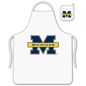 Michigan Wolverines NCAA Tailgate Kit Apron and Mitt by 