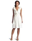 maxandcleo Women's Sleeveless Pleated Faux Wrap Dress