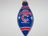 CHICAGO CUBS Team Logo & Colors 4.5 TEAR DROP CHRISTMAS ORNAMENT