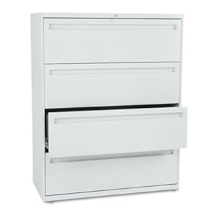 Hon - 700 Series 42"" Wide Four-Drawer Lateral File, Light Gray (794Lq),Hon Company,COUHON794LQ