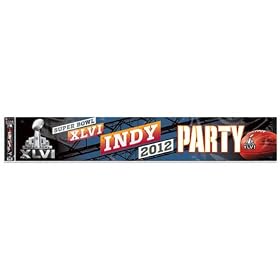 NFL Super Bowl XLVI 46 Huge 12x65 inch Superbowl Party Banner: Sports &amp; Outdoors