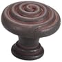 Schaub 114r-oi Rustica 1-3/8" Olde Iron Swirl Knob ()