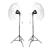 500 Watts Continuous Light Kit with Umbrellas