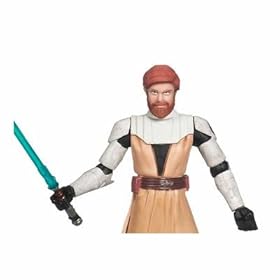  Star Wars 2010 Clone Wars Animated Action Figure CW No. 02 ObiWan Kenobi