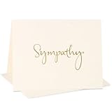 Atsui Cards, Box Set of 6 Note Cards, Sympathy (Natural)
