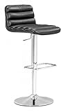 Zuo Modern Furniture Design Nitro Barstool Espresso Leatherette 301362