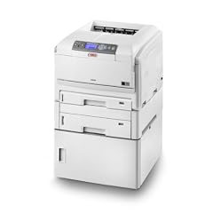 OKI C830CDTN Farb Laserdrucker (1200 x 600 dpi, Ethernet RJ45, 256MB Speicher, 2x Papierkassette, Unterschrank, USB 2.0)