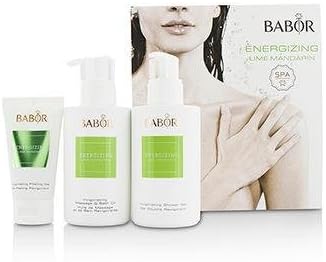 Babor SPA Energizing Lime Mandarin Coffret: Shower Gel 200ml + Massage &amp; Bath Oil 200ml + Peeling Gel 50ml 3pcs
