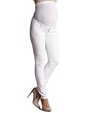 Seraphine セラフィン マタニティパンツ Zahara1 オーバーバンプスリムレッグマタニティジーンズ イギリスサイズ6 ホワイト